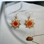 Sunflower Dangle Drop Earrings for Women Gold Photo 1