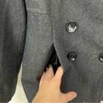 Michael Kors  Charcoal Double Breasted Wool Blend Pea Coat Size Small Photo 3