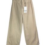 ZARA NWT  Marine Culotte Crop Pants Jeans Sz 4 Sand Beige Photo 0