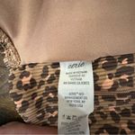 Aerie  Women's Size M Brown Animal Print One Shoulder Bikini Top Swim Padded Photo 4