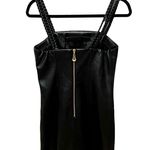 NWT Aje Vegan Leather Osa Braided Mini Dress Black sz 6 Photo 3