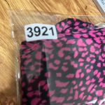 Betsey Johnson  Women Scrub Top Uniform M Pink Black Leopard Medical Nurse Trendy Photo 6
