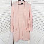 Torrid  Open Front Stich Detail Duster Cardigan Sweater Baby Pink 3X Photo 9
