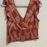 Paper Crane  Terracotta Paisley Blouse Photo 3