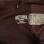 Victoria's Secret Sport Dark Purple Leggings Gold Glitter Writing Size Medium Photo 13