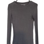 Scrubology Gray Long Sleeve Stretch Medical Scrub Pullover Top Women Sz XS Photo 0