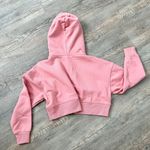 Forever 21 NWOT  pink cropped hoodie sweater size S. Photo 4