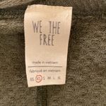 We The Free Free People Laguna Moss Green Thermal Waffle Knit Oversized Top Photo 7