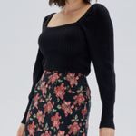 Mink Pink Top Black Saeeda Square Neck Puff Sleeve Top Sz XS GUC Photo 2