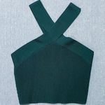 Babaton Aritzia  Sculpt Knit Criss Cross Crop Tank Size S in Monarch Teal Photo 0