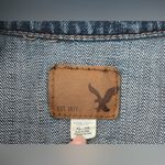 American Eagle  WOMEN BLUE BUTTON UP DENIM JEAN VEST HIPPIE BOGO FESTIVAL; XL Photo 1