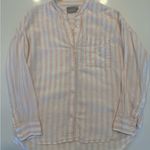 Everlane Womens Light Pink Striped 100% Linen Shirt Photo 1