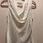 Violet+Claire  Cream Drape Neck Tank Top Photo 0