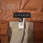 Slate + Willow RTR Brown Faux Leather High Rise Wide Leg Pants Sz XL Photo 7