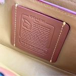 Coach  Dinky Glovetanned Leather Chalk White Cherry Print Clutch Crossbody 21635 Photo 8