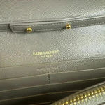 Yves Saint Laurent YSLwalllet on chain wok Gray Photo 9