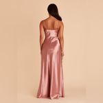 Birdy Grey  Lisa Dress in Shiny Satin Desert Rose size small maxi dress Photo 1