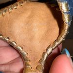 Jack Rogers  Elise Denim Gold Wrap Sandals 8M Dark Wash Flats Flip Flops Heeled Photo 2