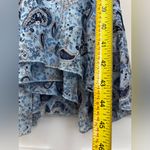 Rampage  blue midi slip dress vintage paisley print fairy y2k ruffle coquette 9 Photo 4