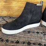 Dolce Vita Woman's 9.5 Gray Suede Ankle Sneakers Faux Snakeskin Heel Tab Photo 6