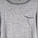 Pink Clover  Sweater Womens Large Gray Long Sleeve Pocket Soft Knit Pullover Top Photo 2