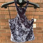 Free People  Intimately Crushed Velvet Sexy Halter Racerback Top Size Medium New Photo 1