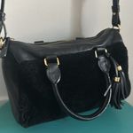 UGG  Sheep Skin Black Top Zip Handbag with Attached Crossbody Strap Photo 14