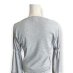 Baea women Gray Flare Sleeve Thermal Knit T Photo 2