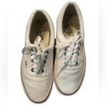 Vans  White With Rainbow Pastel Grommets For The Laces Low Top Size 8.5 Sneakers. Photo 1