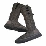 UGG  Cardy Tall Knit Button Boots Gray Sweater Winter Comfort Women Photo 5