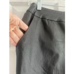 I love Tyler Madison Black Vegan Leather Small Jogger‎ Ankle Pants Moto Grunge Photo 1