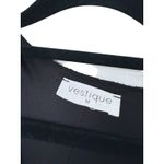 Vestique  Sparkle NYE Shimmer Long Sleeve Mini Dress Medium Black Glam Cocktail Photo 4