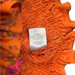 For Love & Lemons  peony smocked mini dress tangerine Photo 4