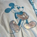 Disney Mickey Mouse Womens Sweater Blue Medium Walt World Oversized EUC Comfy Photo 1