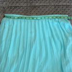 Cal Style USA size XL women’s pleated aline skirt pull on lined aqua blue NWT Photo 1