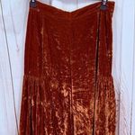 Free People Women’s 0 Say La Vie Velvet Flare Bell Bottom Wide Leg Cinaber Pants Photo 0