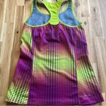 Nike Dri-FIT Racerback Tank Top M Multicolor Polka Dot Neon Workout Photo 3