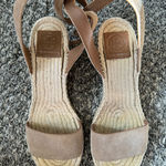 Tory Burch Women’s Mini Benton Espadrilles Tan‎ Leather and Suede Sandals Size 8 Photo 0