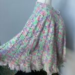 Handmade Crocheted Pastel Purple Pink Mint Green‎ Capelet Cape Poncho Shawl OSFM Size undefined Photo 5