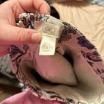 Loft Outlet Ladies Skirt Size 8 Lined Cream Floral Pattern Dusty Rose, Blue Photo 3