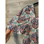 Cara Cara || Janie Dress in Palm Medallion Teal Small Blue Photo 4