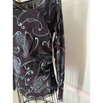 The Limited  Y2K 90s Top M Black Sheer Mesh Whimsy Goth Fairy Grunge Paisley Photo 2