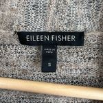 Eileen Fisher  Cardigan Sweater Taupe Draped Hem Baby Alpaca Wool Blend Small Photo 4