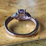 Rose de France Amethyst Sterling Silver Ring Size 10 Photo 4