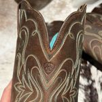 Ariat 15834 Legend Square Toe Brown Pull On Leather Cowboy Boots - 9B A22 Photo 6