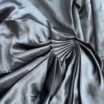 NEW Virgo’s Lounge Gabrielle Dress Navy Blue Wrap Ruffle Fringe Satin Size US 8 Photo 6