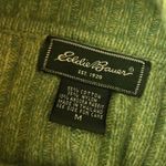 Eddie Bauer Womens Green Ribbed Turtleneck Sweater Cotton Blend M Photo 2