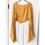 Anthropologie Savannah Morrow Sol Top Long Sleeve Crop in Sunshine Yellow XL NWT Photo 6