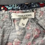 Maurice's Womens 1X Blue Floral Asymmetrical Hem Spaghetti Strap Tank Top NWOT Photo 2