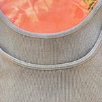 Brandy Melville light grey blue ribbed tank top Photo 6